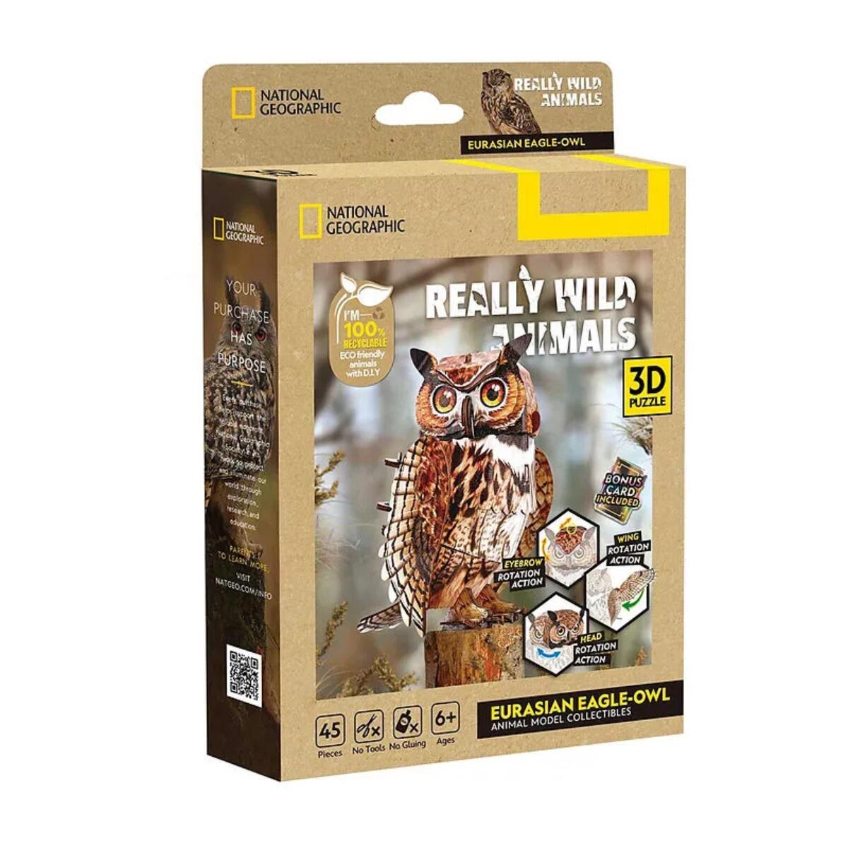 diverse - 3D Puzzle Eule 45 Teil