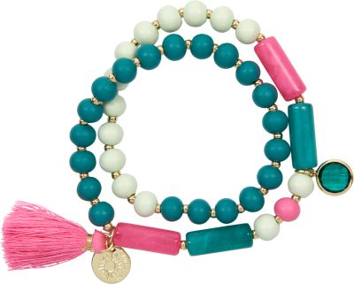 dunkelgrün/hellgrün, Armband - I love Summer