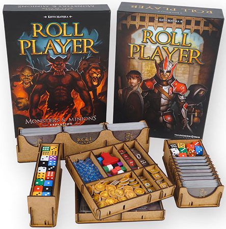 e-Raptor  - Sortiereinsatz f�r Roll Player aus Holz