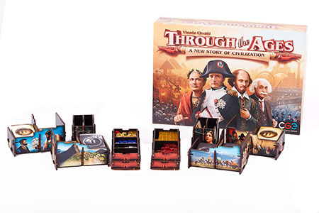e-raptor - Sortiereinsatz f�r Through the Ages mit UV Spotlackierung