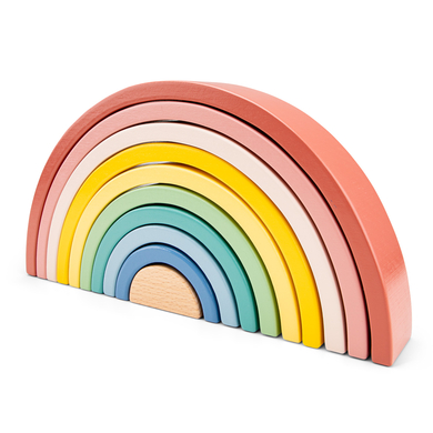New Classic Toys Stapelspiel Regenbogen pastell von New Classic Toys