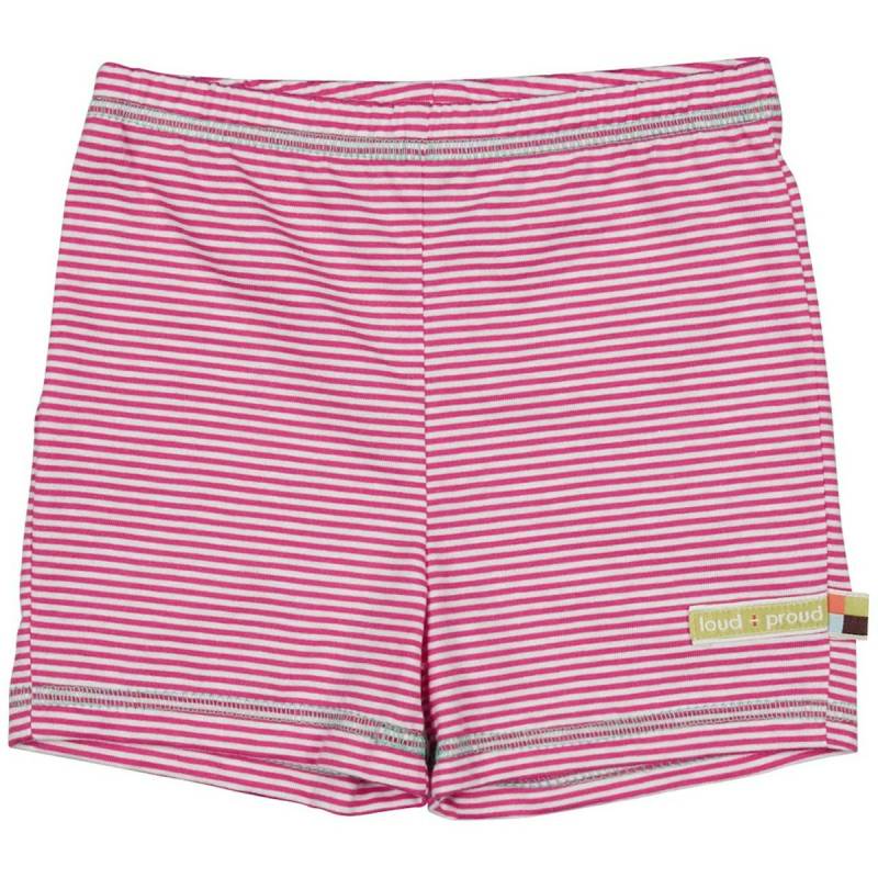 gestreifte leichte Shorts pink 62/68
