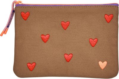 hellbraun/Herzen, Allzwecktasche klein - Little Secrets