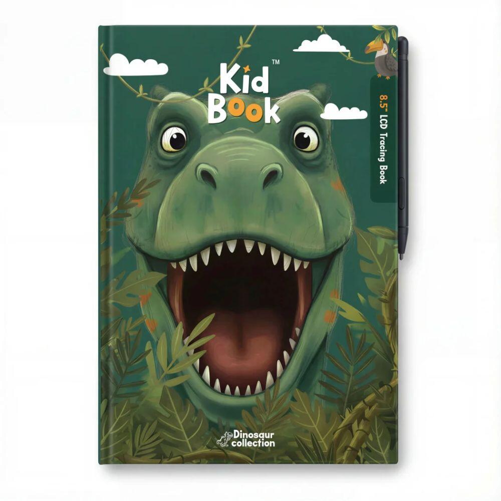 kidinex - LCD-Malbuch mit Zeichenvorlagen Dino