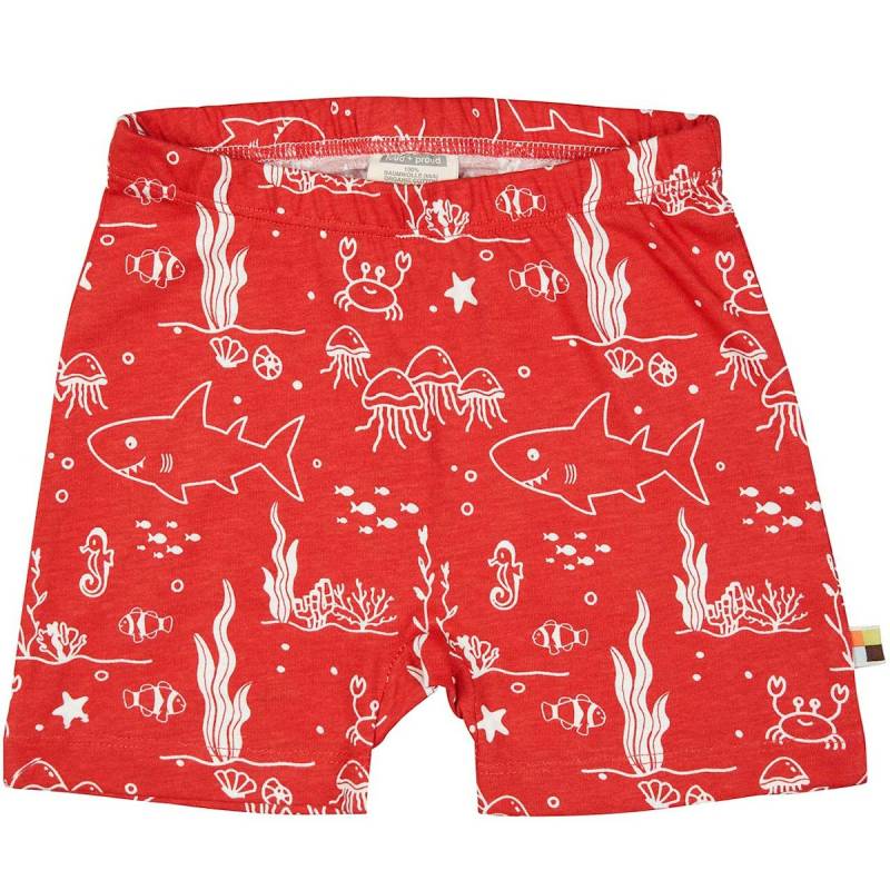 leichte Meereswelt Shorts rot 62/68