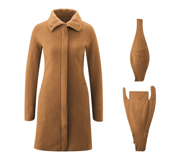 mamalila Eco-Woll-Tragemantel Oslo - camel uni L