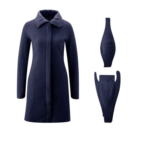 mamalila Eco-Woll-Tragemantel Oslo - navy S