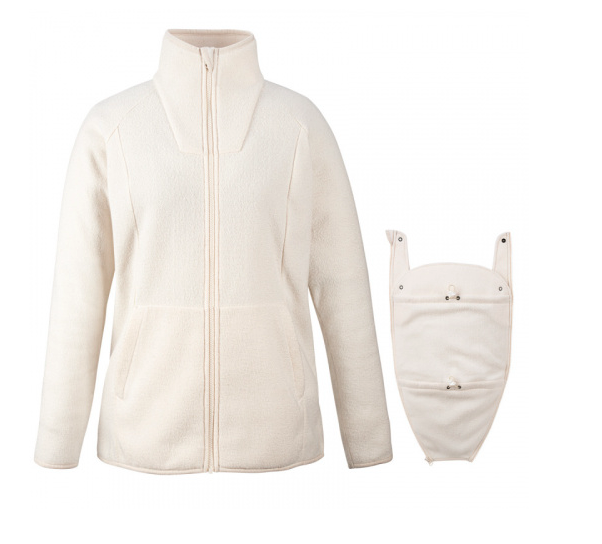 mamalila Fleecetragejacke Basel - off white M