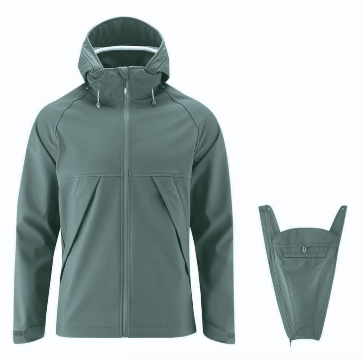 mamalila Softshell-Tragejacke Allrounder FÜR MÄNNER - agave L