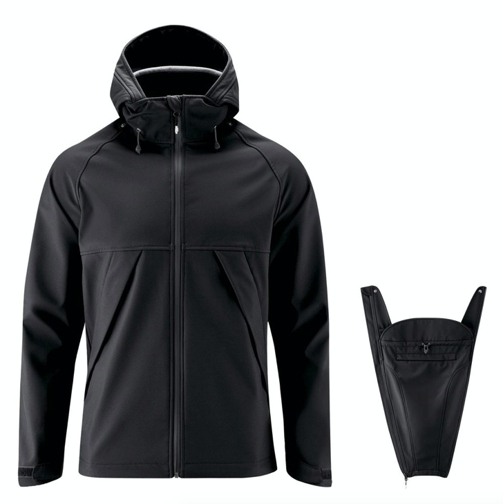 mamalila Softshell-Tragejacke Allrounder FÜR MÄNNER - schwarz XL