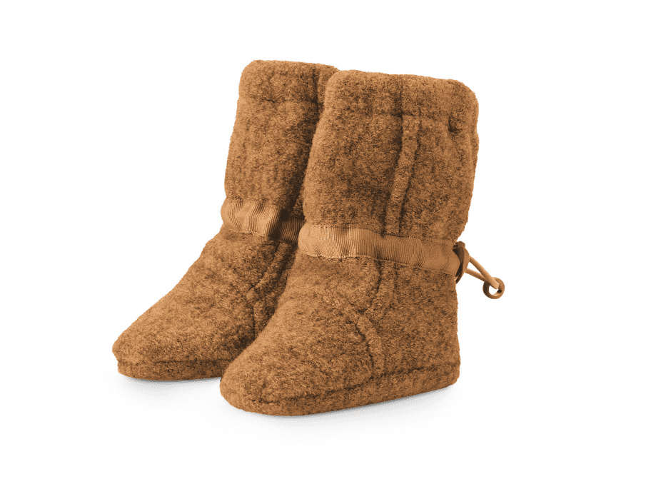mamalila Wollwalk-Booties für Newborn/Baby - camel