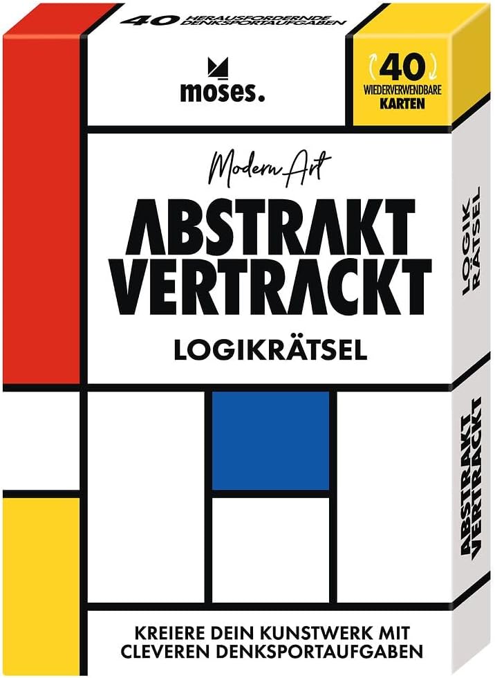 moses - Abstrakt Vertrackt, Reisespiel mit abwischbaren Karten