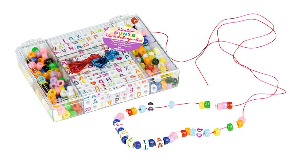 moses - Buchstaben Perlen & bunte Perlen