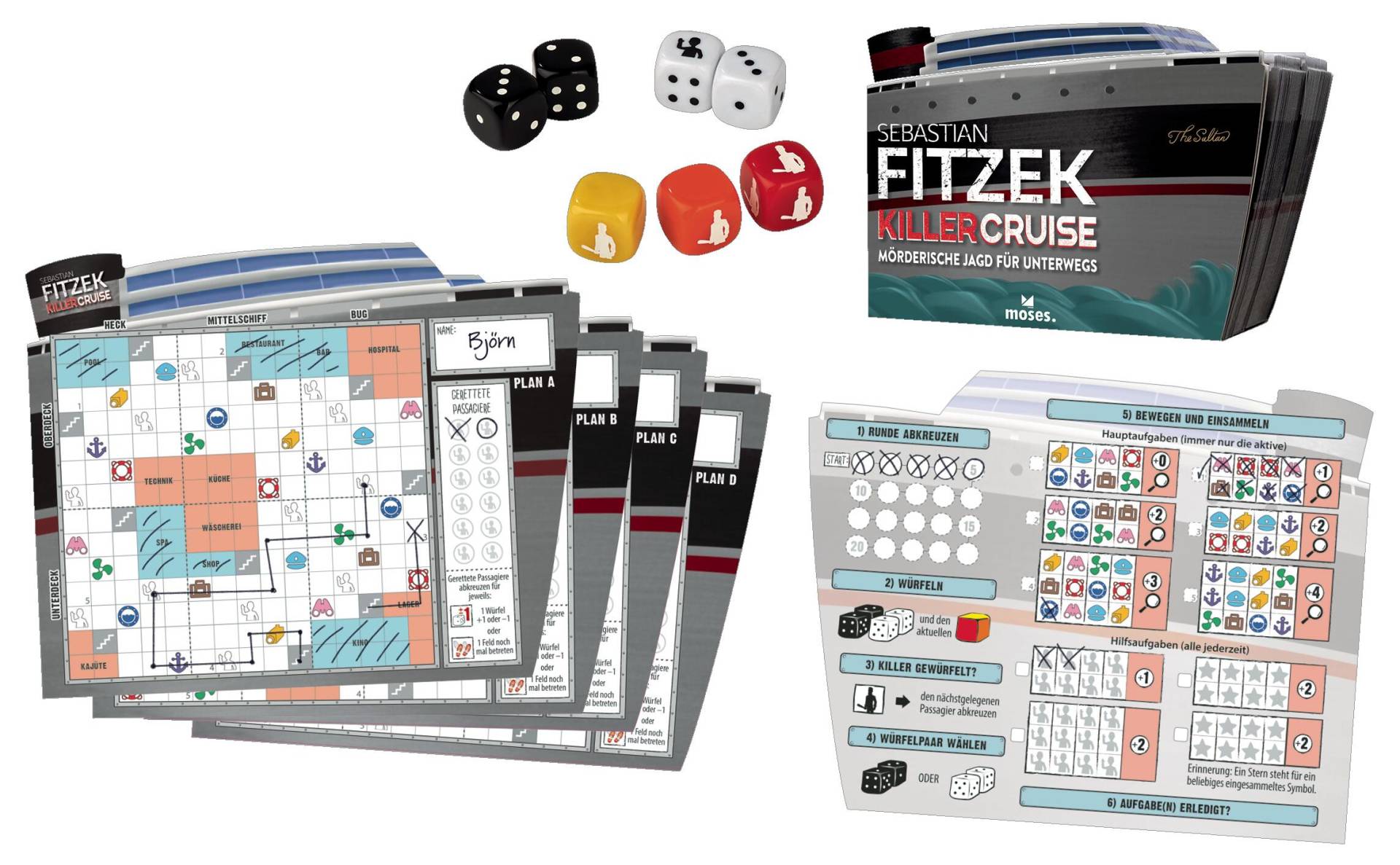 moses - Killercruise / Würfelspiel / S. Fitzek