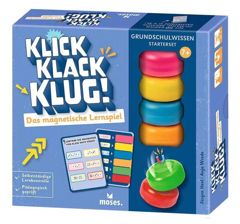 moses - Klick Klack Klug! Grundschulwissen Starterset, Das magnetische Lernspiel