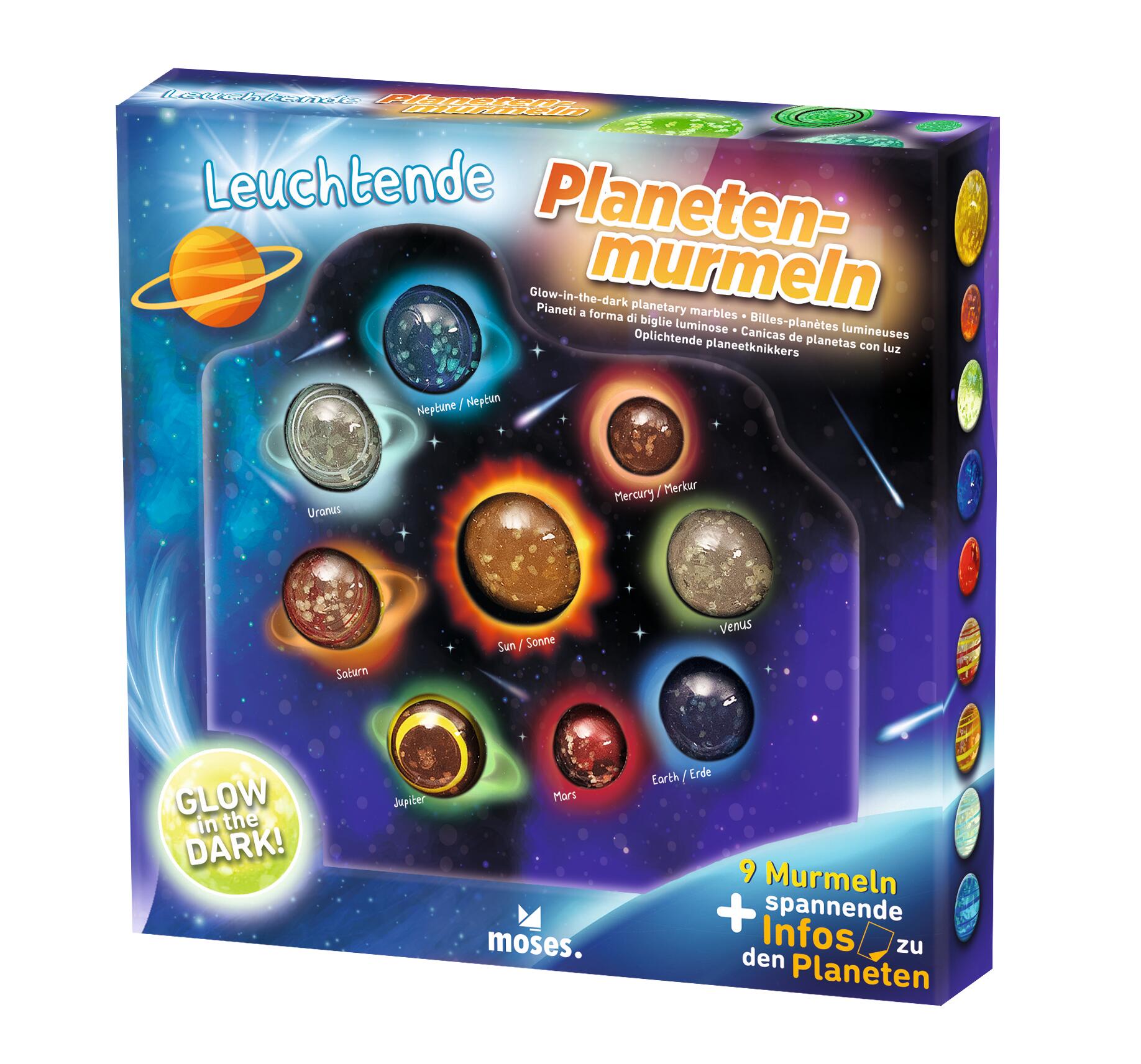 moses - Leuchtende Planeten-Murmeln