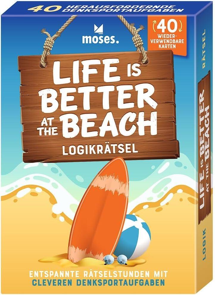 moses - Life is better at the beach, Reisespiel abwischbare Karten