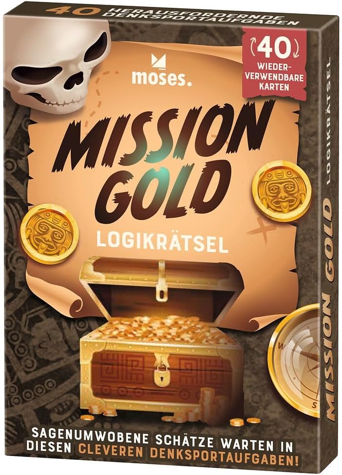 moses - Mission Gold, Reisespiel, sagenumwobene Schätze warten in diesen cleveren Denksp