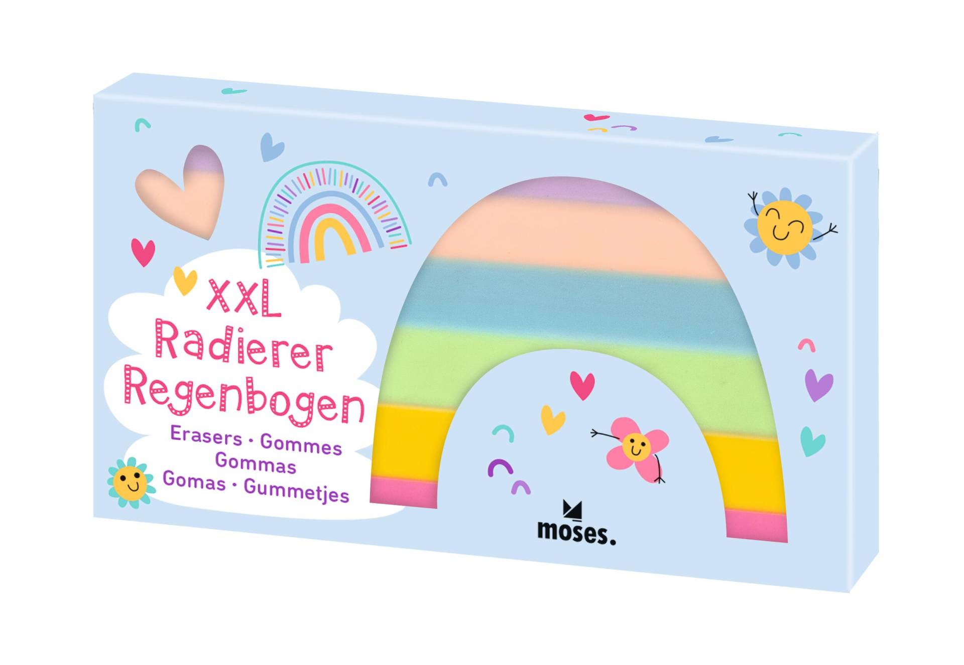 moses - Radierer Regenbogen / 1 Stück