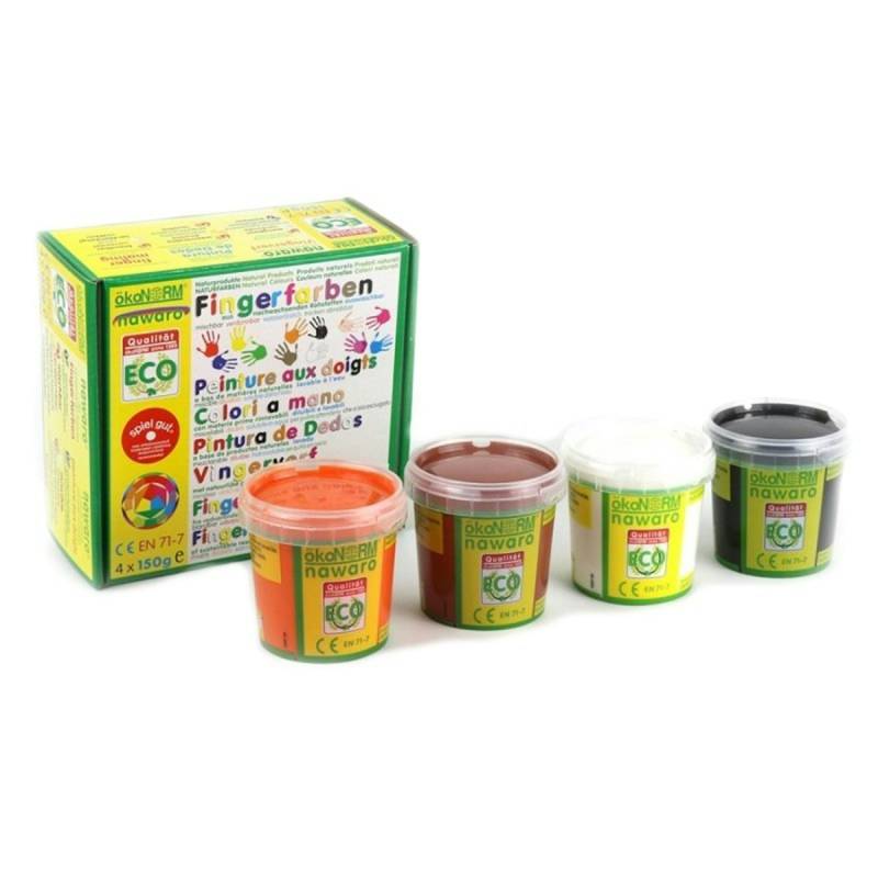 ökoNorm Fingerfarben 4er Set Brauntöne