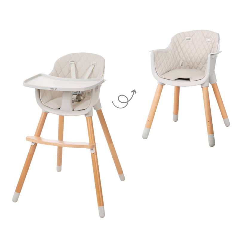 roba 2 in 1 Hochstuhl & Kinderstuhl 'Style Up wood' inkl. Sitzpolsterung in grau roba 2 in 1 Hochstuhl & Kinderstuhl 'Style Up wood' inkl. Sitzpolsterung in grau