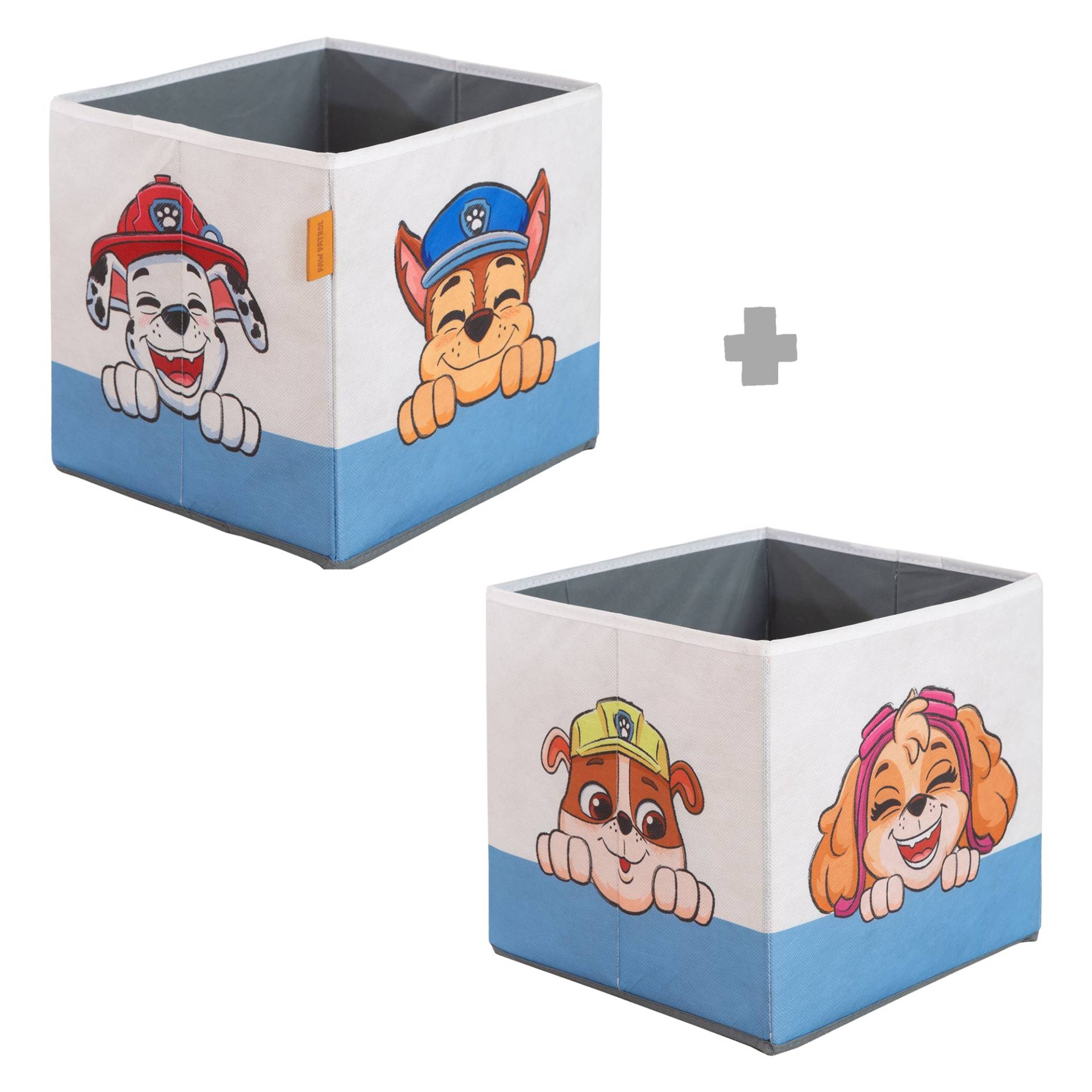 roba Aufbewahrungsbox 'Paw Patrol' 2-teilig - Blau / Weiß