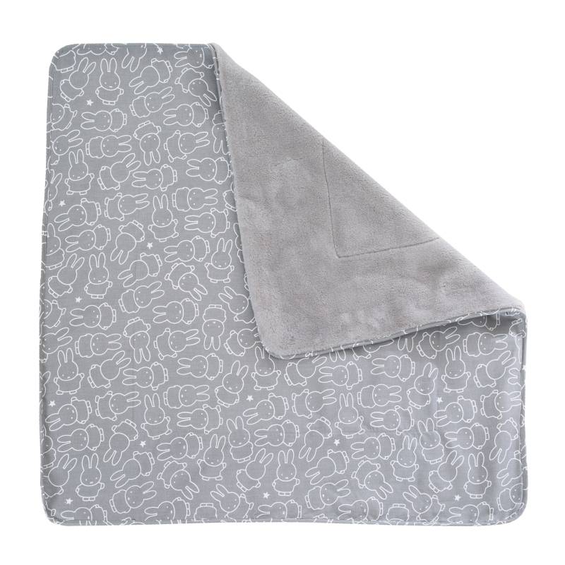 roba Babydecke 'miffy®', 2 seitig: 1x super weich, warm & flauschig, 1x 100 % Baumwolle