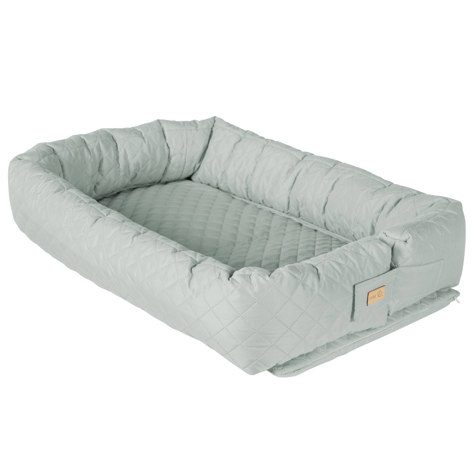 roba Babylounge 3 in 1 'roba Style' frosty green - Reisebett, Bettschlange oder Wickelauflage