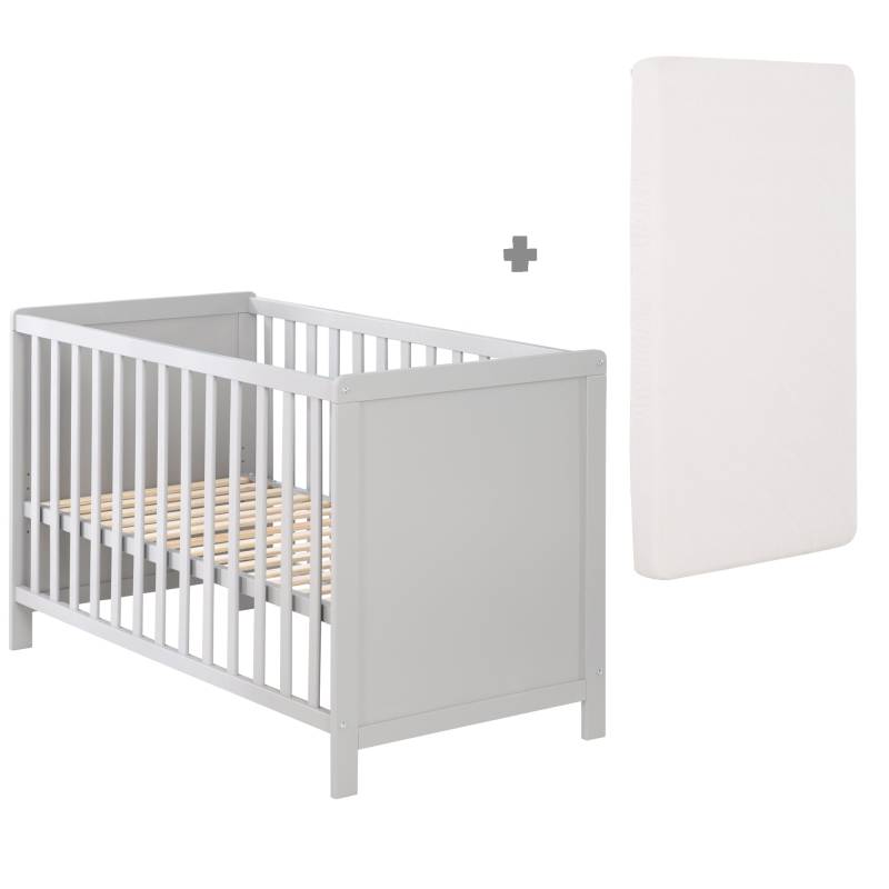 roba Beistellbett, 60 x 120 cm, taupe, verstellbar, 5 Schlupfsprossen, inkl. Lattenrost & Matratze roba Beistellbett, 60 x 120 cm, taupe, verstellbar, 5 Schlupfsprossen, inkl. Lattenrost & Matratze