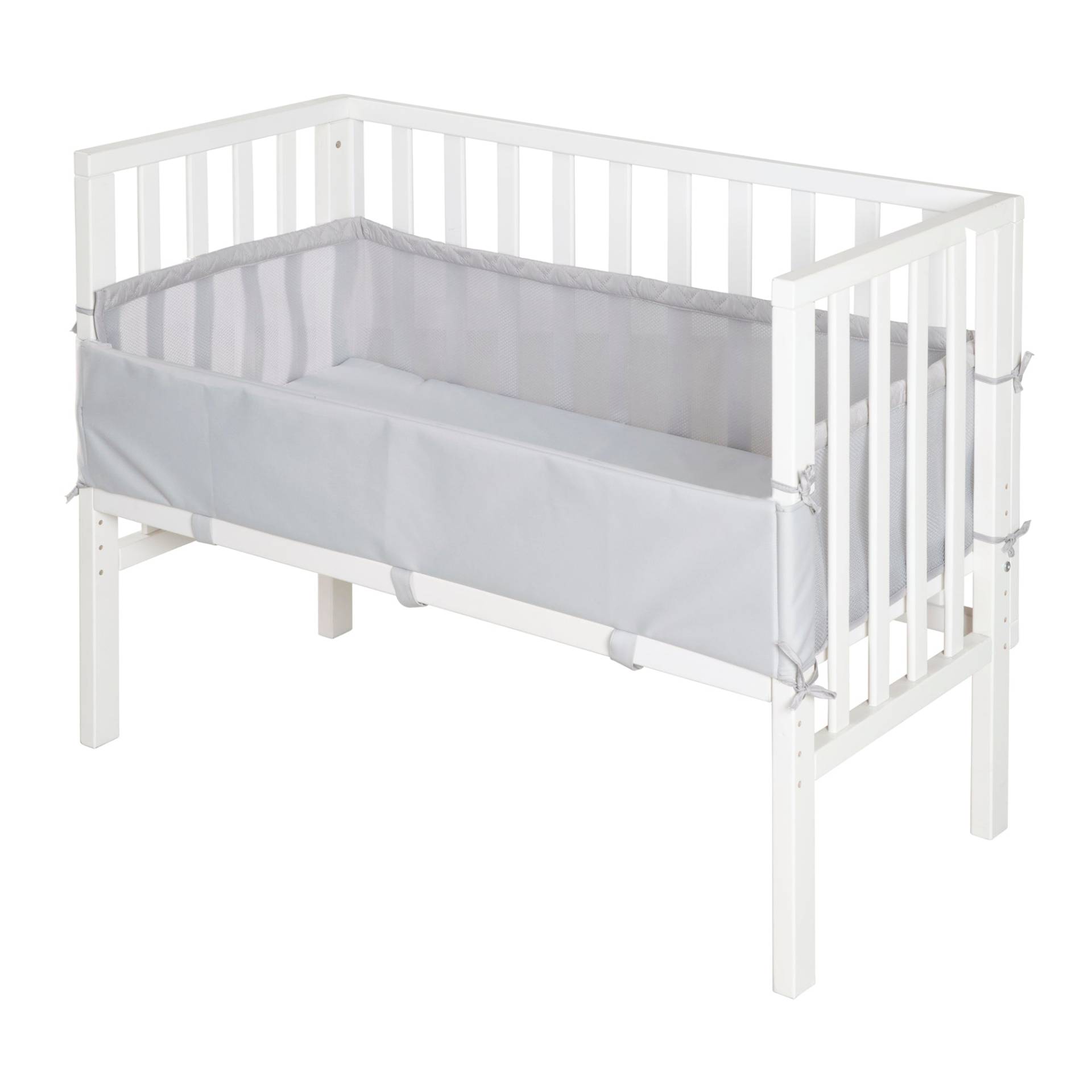 roba Beistellbett 'roba Style' 2 in 1, weiß, inkl. Matratze, Nestchen & Barriere