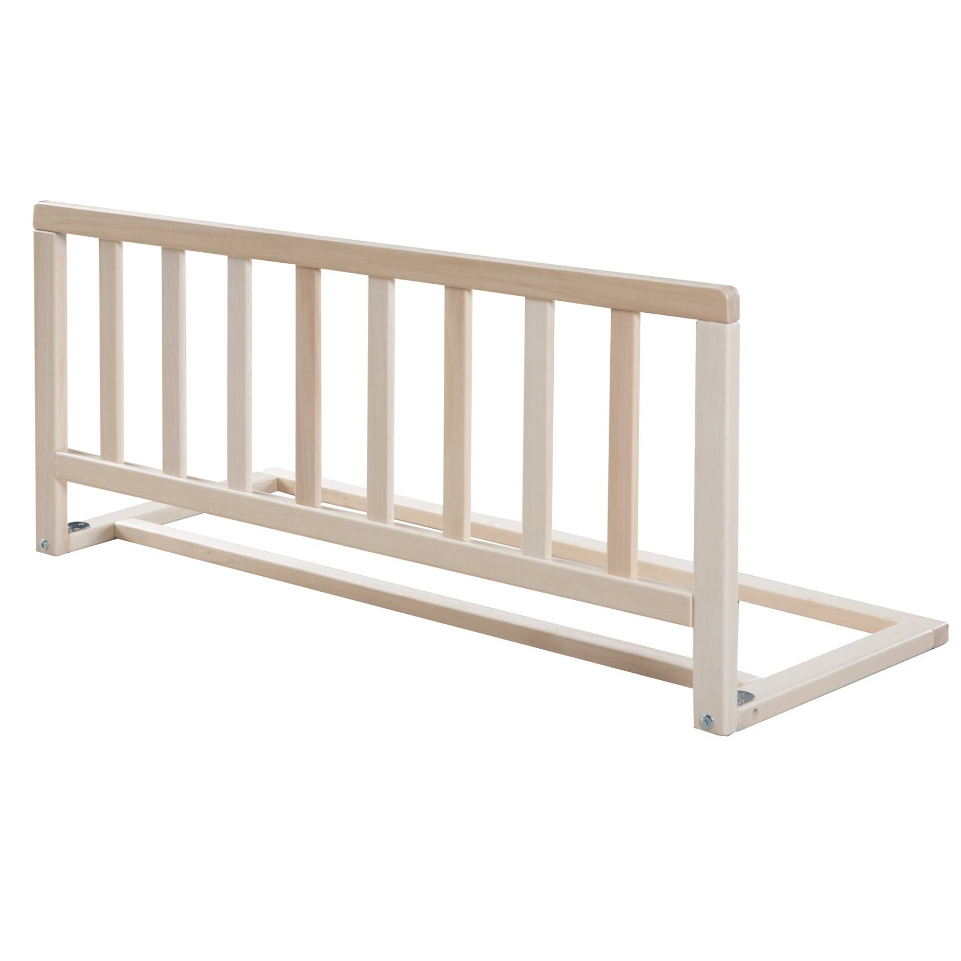 roba Bettschutzgitter 90 cm - Sicheres Schutzgitter aus Holz - Natur