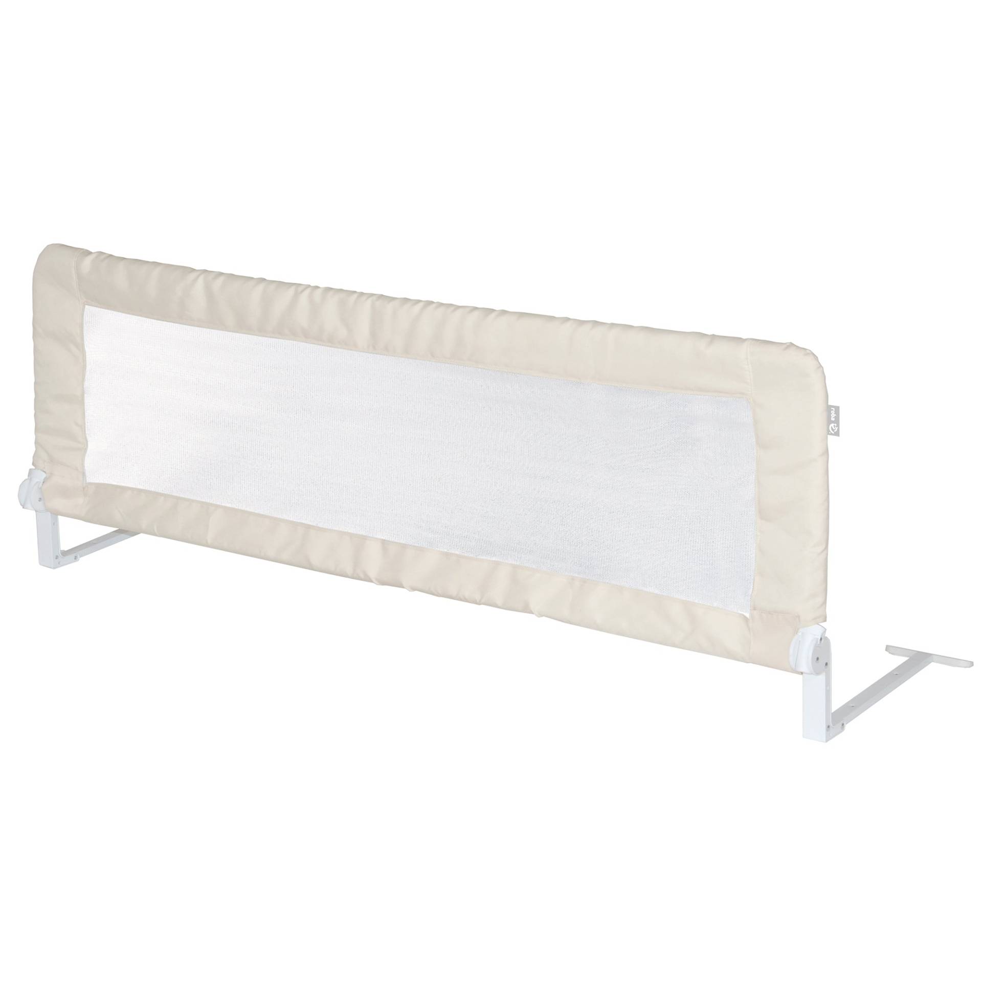 roba Bettschutzgitter 'Klipp-Klapp' 100 - 150 cm, klappbar, für Babys & Kinder, beige