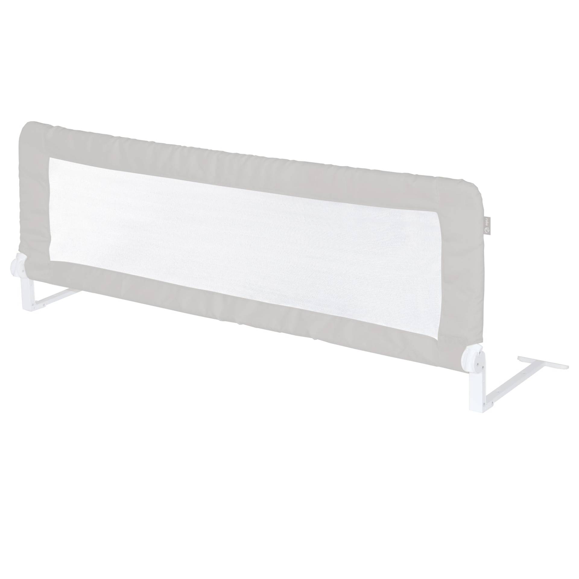 roba Bettschutzgitter 'Klipp-Klapp' 100 - 150 cm, klappbar, für Babys & Kinder, taupe