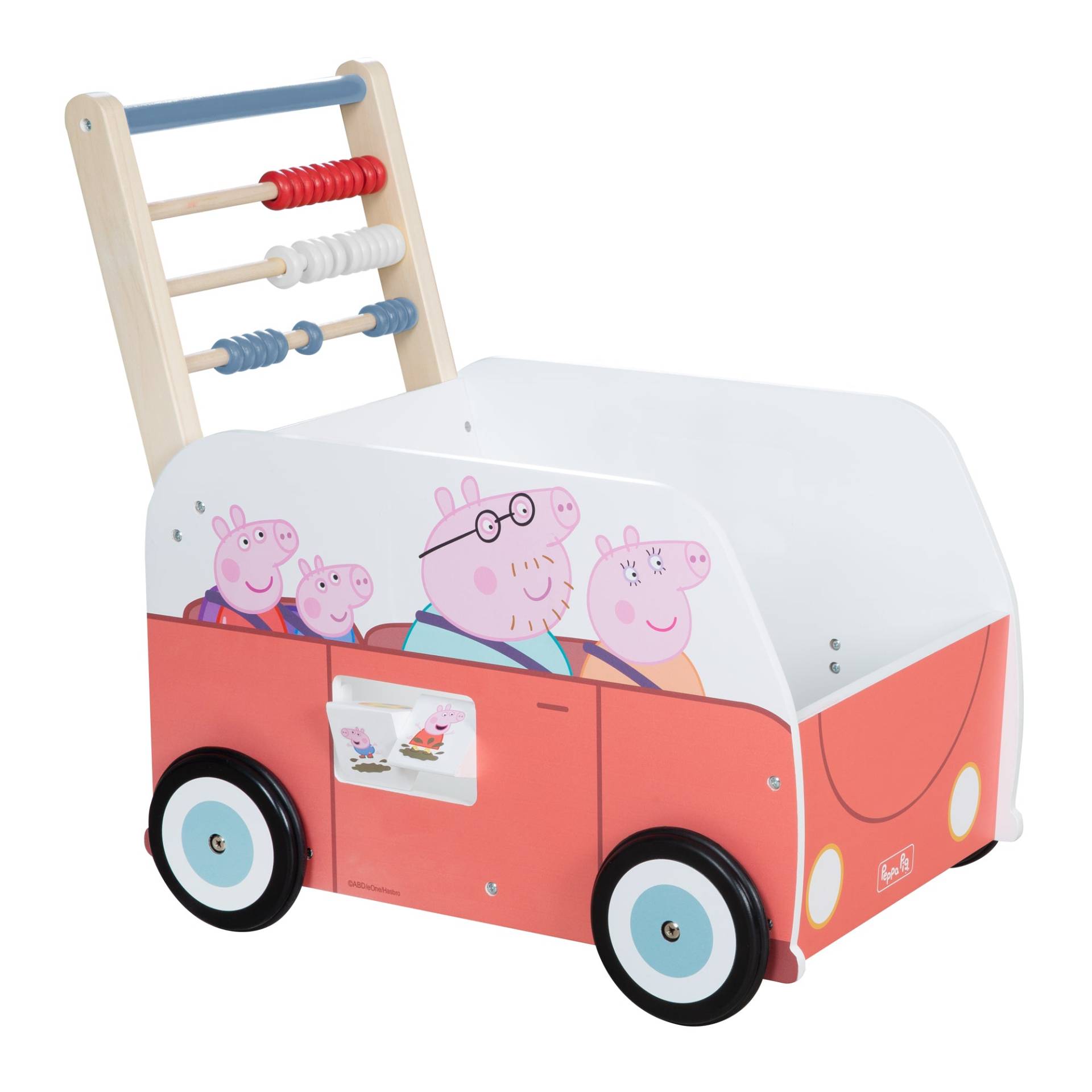 roba Bully-Schiebebus 'Peppa Pig' - Lauflernwagen mit Motiv der Serie