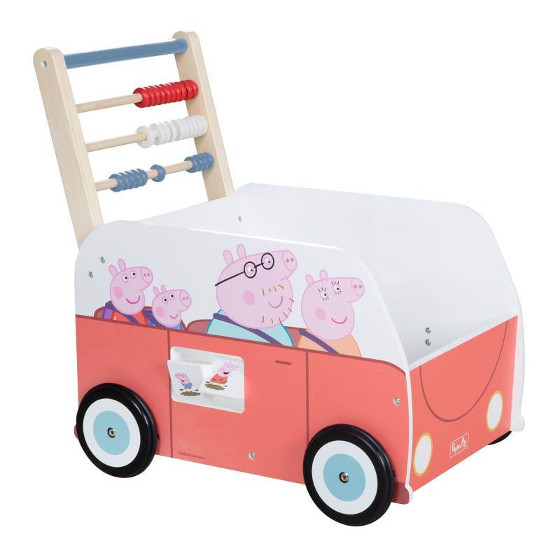 roba Bully-Schiebebus 'Peppa Pig' - Lauflernwagen mit Motiv der Serie