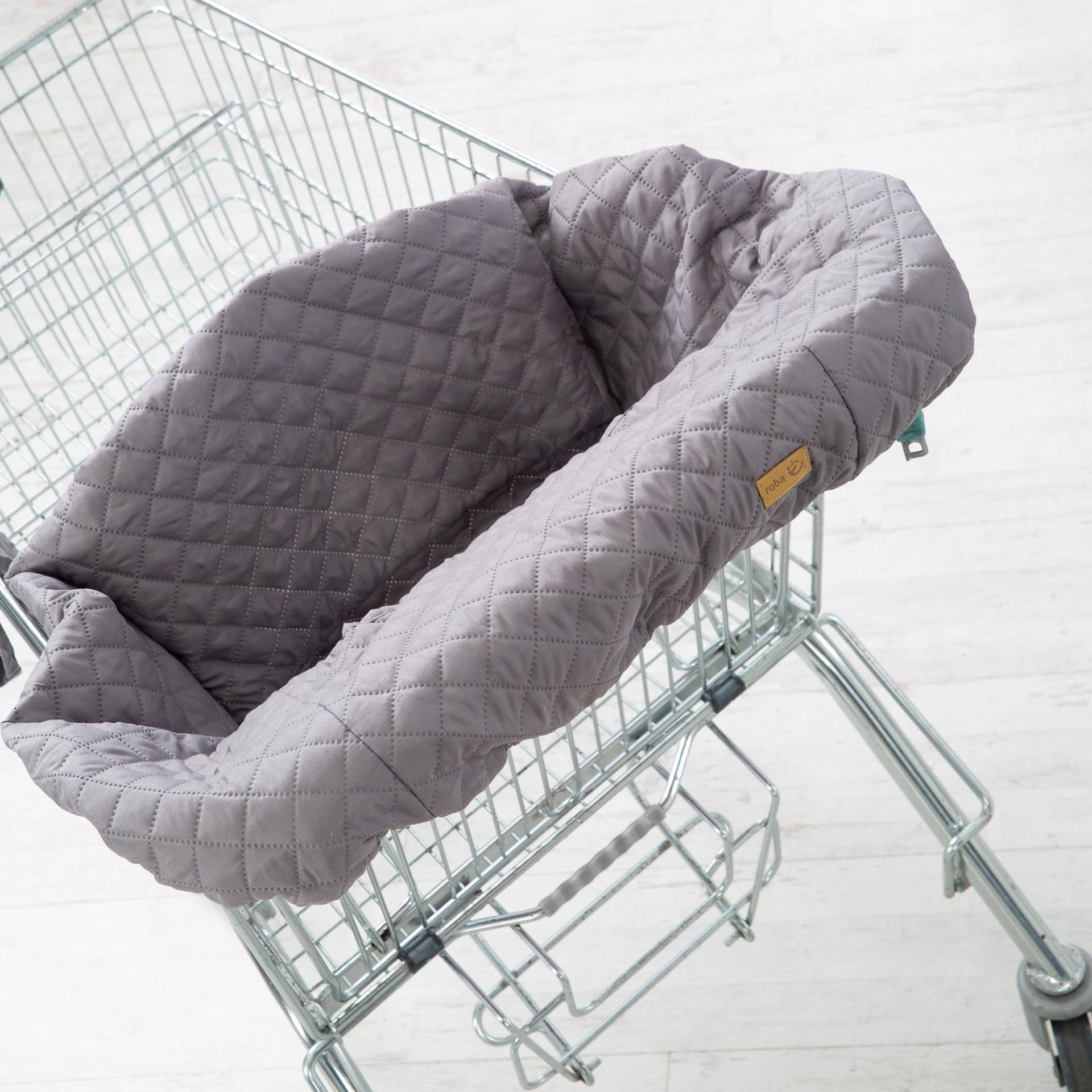 roba Einkaufswagenschutz 'roba Style' für Babys inkl. Tragerucksack - Anthrazit