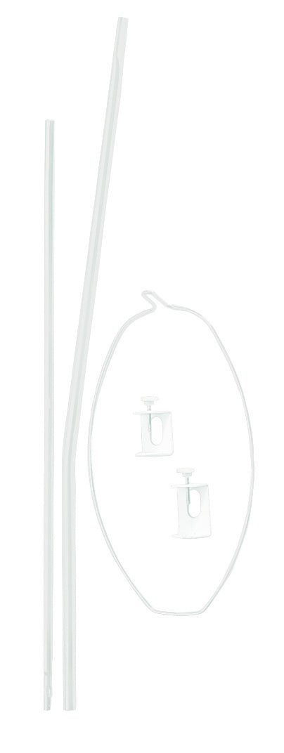 roba Himmelstange, Universal Himmelhalter, weiß, für Babybetten, für Betthimmel, rund, ca. 150 cm