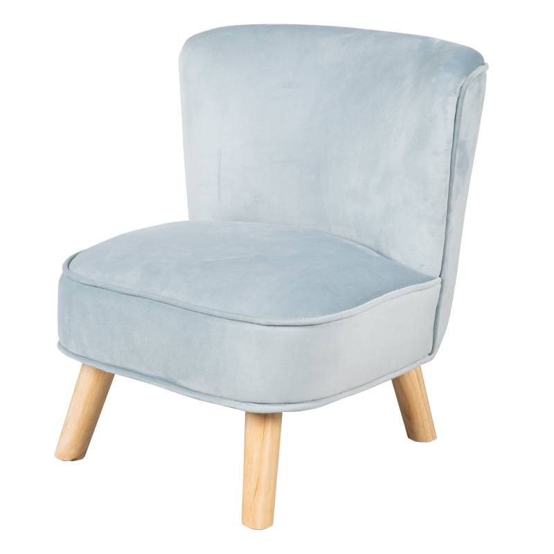 roba Kindersessel 'Lil Sofa', bequemer Sessel mit stabilen Holzfüßen und Samtstoff in Sky/Hellblau roba Kindersessel 'Lil Sofa', bequemer Sessel mit stabilen Holzfüßen und Samtstoff in Sky/Hellblau