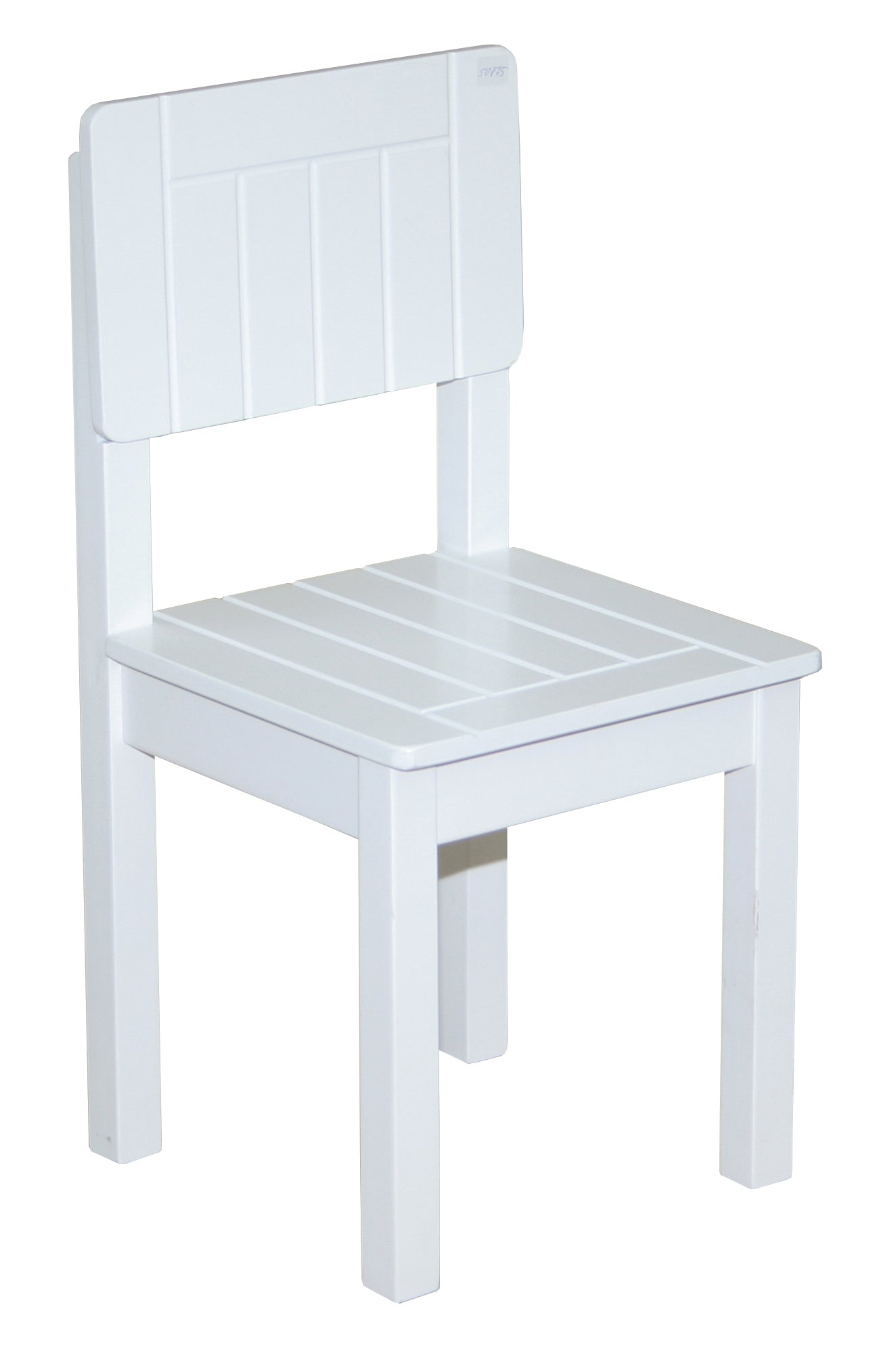roba Kinderstuhl, Stuhl mit Lehne für Kinder, weiß lackiert, HxBxT: 59 x 29 x 29 cm, Sitzhöhe 31 cm