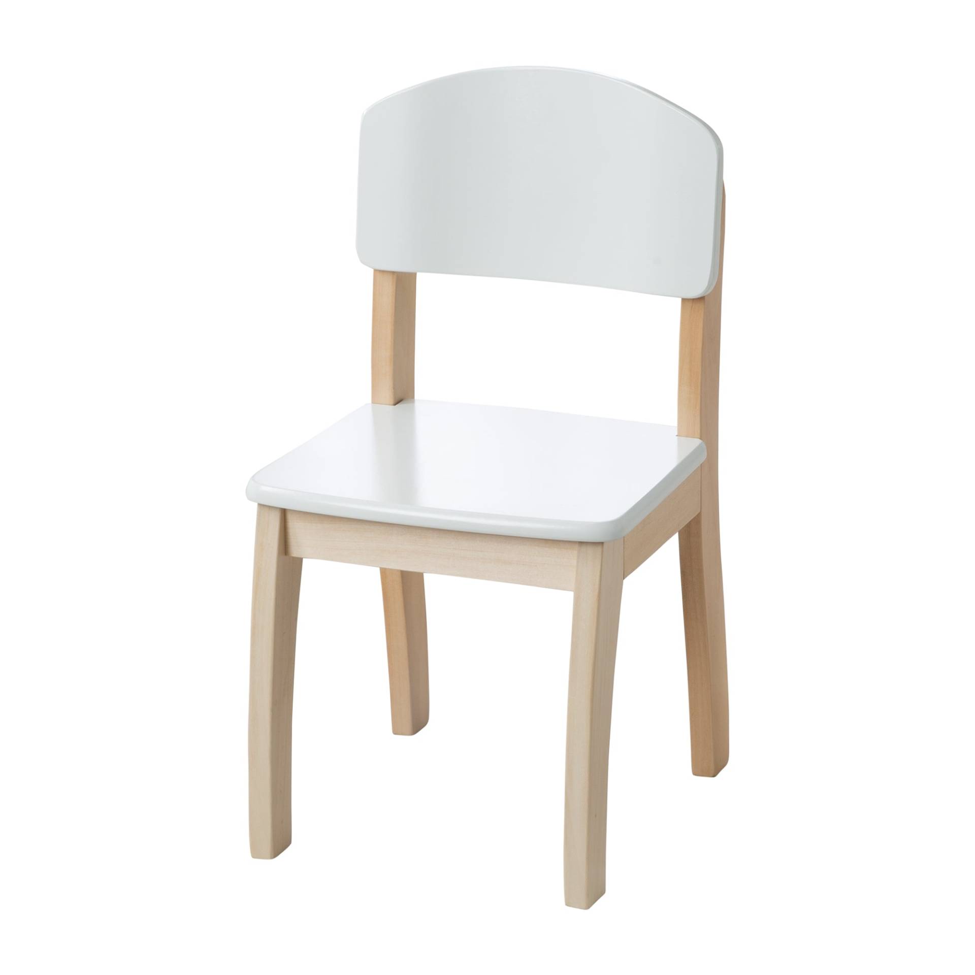 roba Kinderstuhl mit Lehne, weiß lackiert, HxBxT: 61,5 x 33 x 33,5 cm, Sitzhöhe 31,5 cm