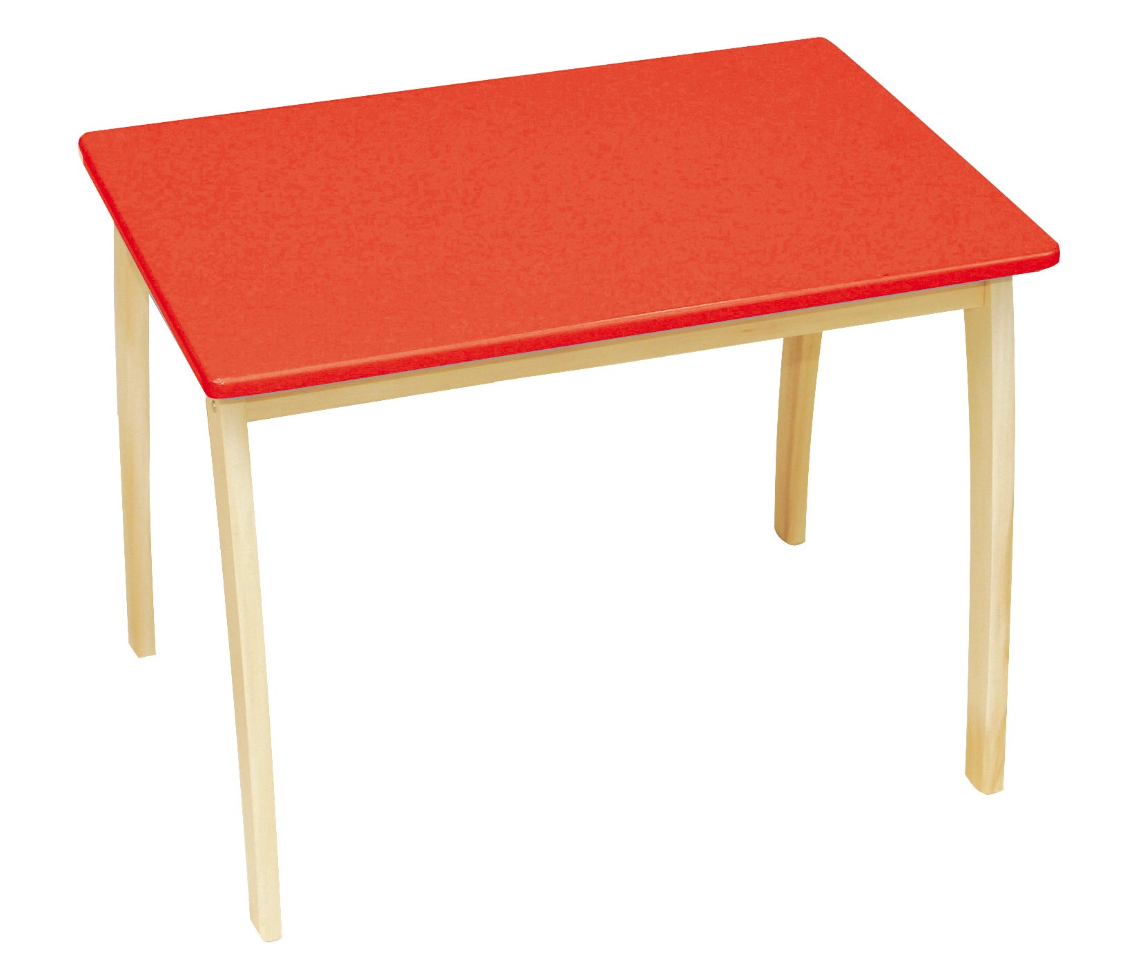 roba Kindertisch, aus Massivholz und MDF, mit farbig lackierter Tischplatte, HxBxT 56 x 76 x 52 cm