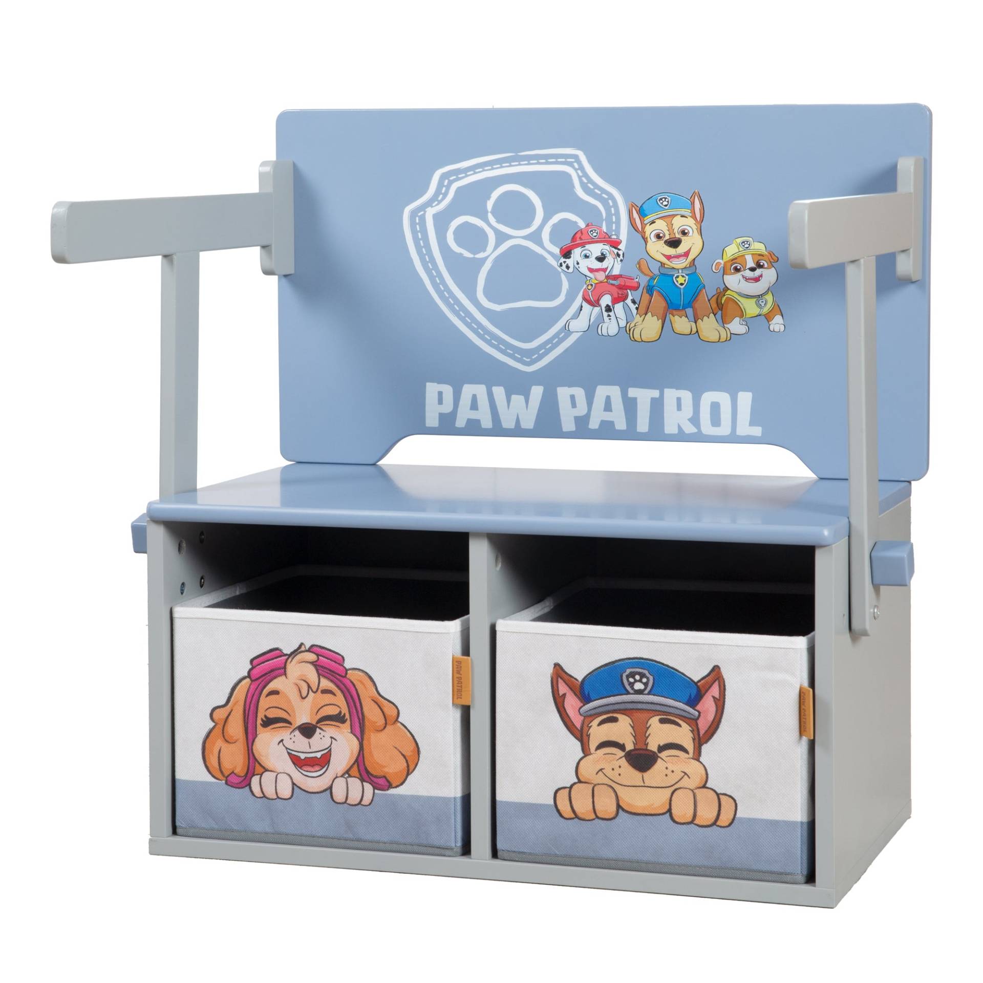 roba Klappbare Sitzbank 'Paw Patrol' + Canvas Boxen - Umbaubar zum Schulpult roba Klappbare Sitzbank 'Paw Patrol' + Canvas Boxen - Umbaubar zum Schulpult