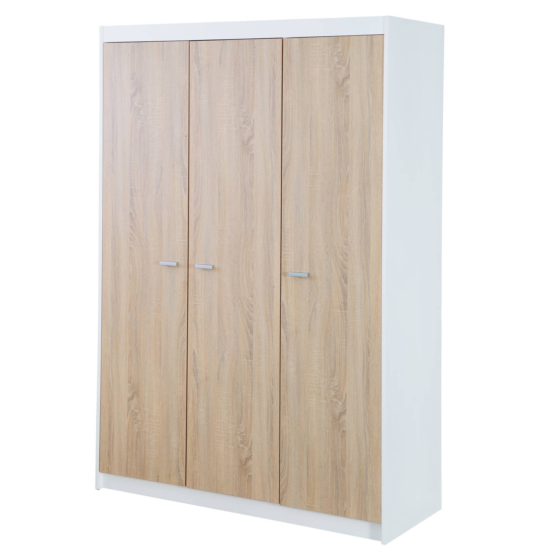 roba Kleiderschrank 'Gabriella', Schrank mit 3 Türen, Soft-Close-Technik, gefräst weiß
