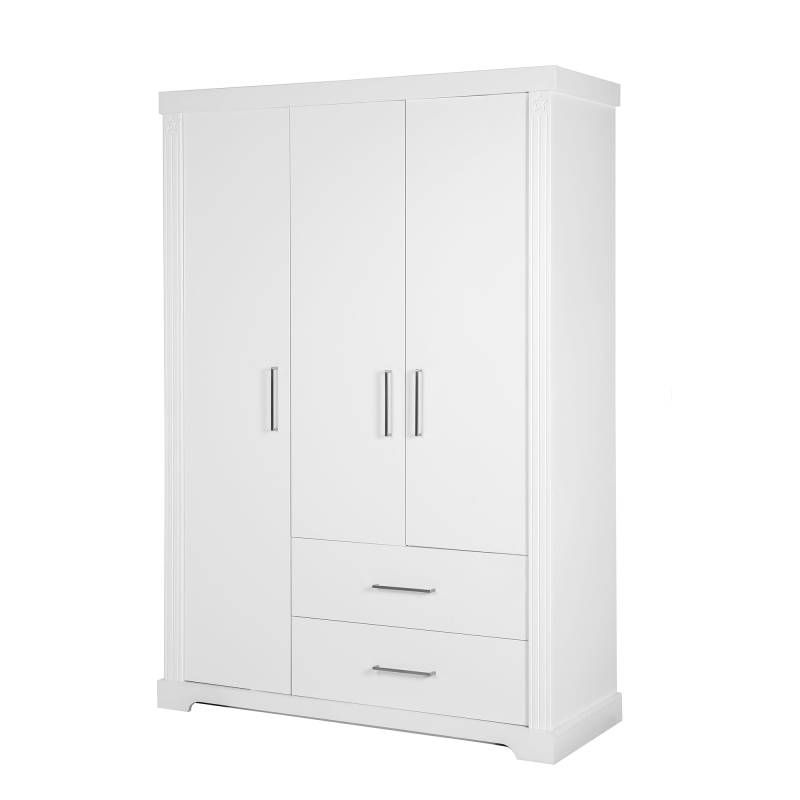 roba Kleiderschrank 'Maxi', 3 Türen, 2 Schubladen, im moderem Landhausstil, weiß roba Kleiderschrank 'Maxi', 3 Türen, 2 Schubladen, im moderem Landhausstil, weiß