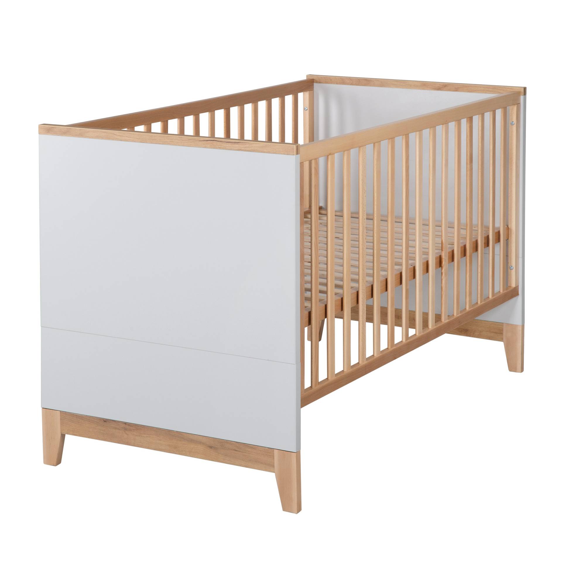 roba Kombi-Kinderbett 'Caro', 70 x 140 cm, höhenverstellbar, mitwachsend, 3 Schlupfsprossen, umbaubar