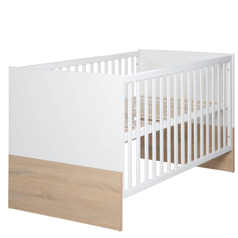 roba Kombi-Kinderbett 'Gabriella', 70 x 140 cm, weiß/ natur, höhenverstellbar, 3 Schlupfsprossen, umbaubar roba Kombi-Kinderbett 'Gabriella', 70 x 140 cm, weiß/ natur, höhenverstellbar, 3 Schlupfsprossen, umbaubar