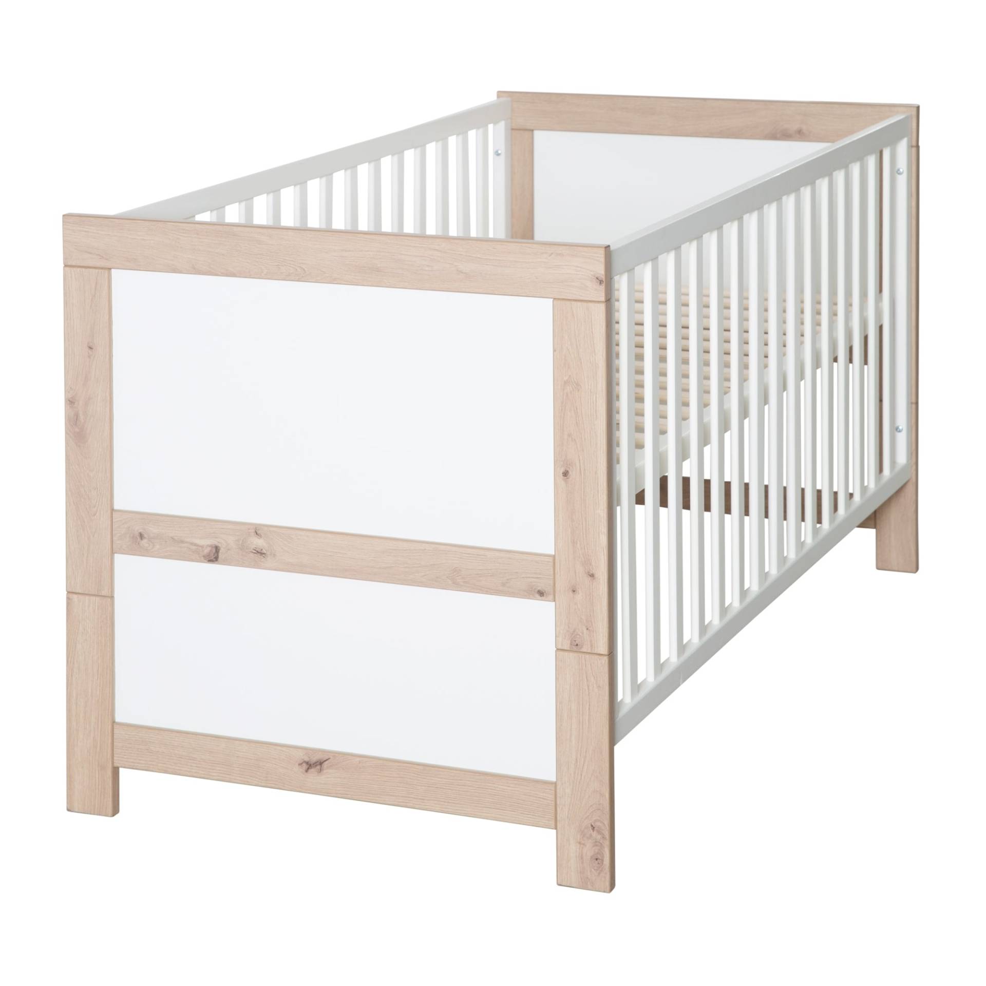 roba Kombi-Kinderbett 'Malo' 70 x 140 cm - Verstell-/ umbaubar - inkl. 3 Schlupfsprossen