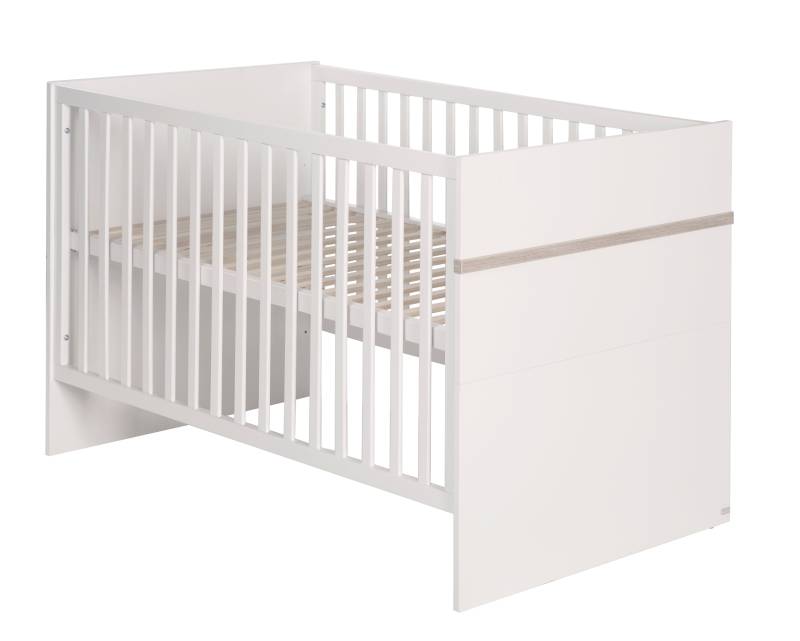 roba Kombi-Kinderbett 'Moritz', 70 x 140 cm, weiß, höhenverstellbar, 3 Schlupfsprossen