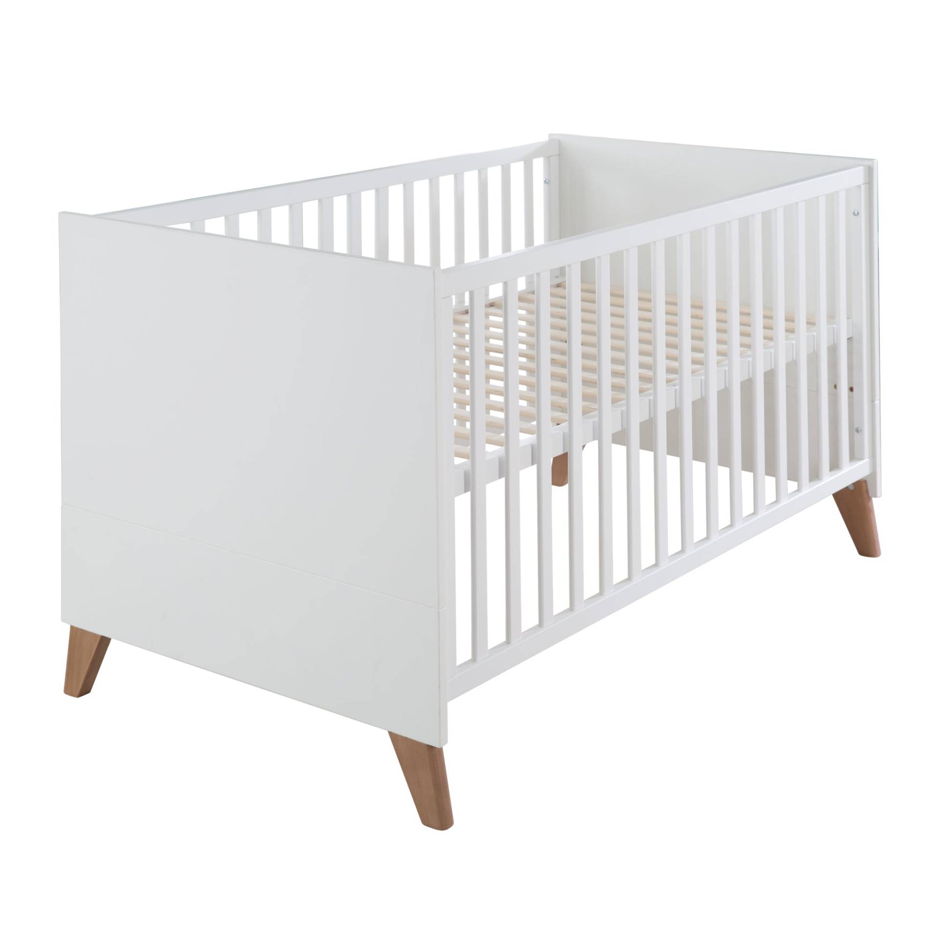roba Kombi-Kinderbett 'Ole' 70 x 140 cm - Verstell-/ umbaubar - inkl. 3 Schlupfsprossen