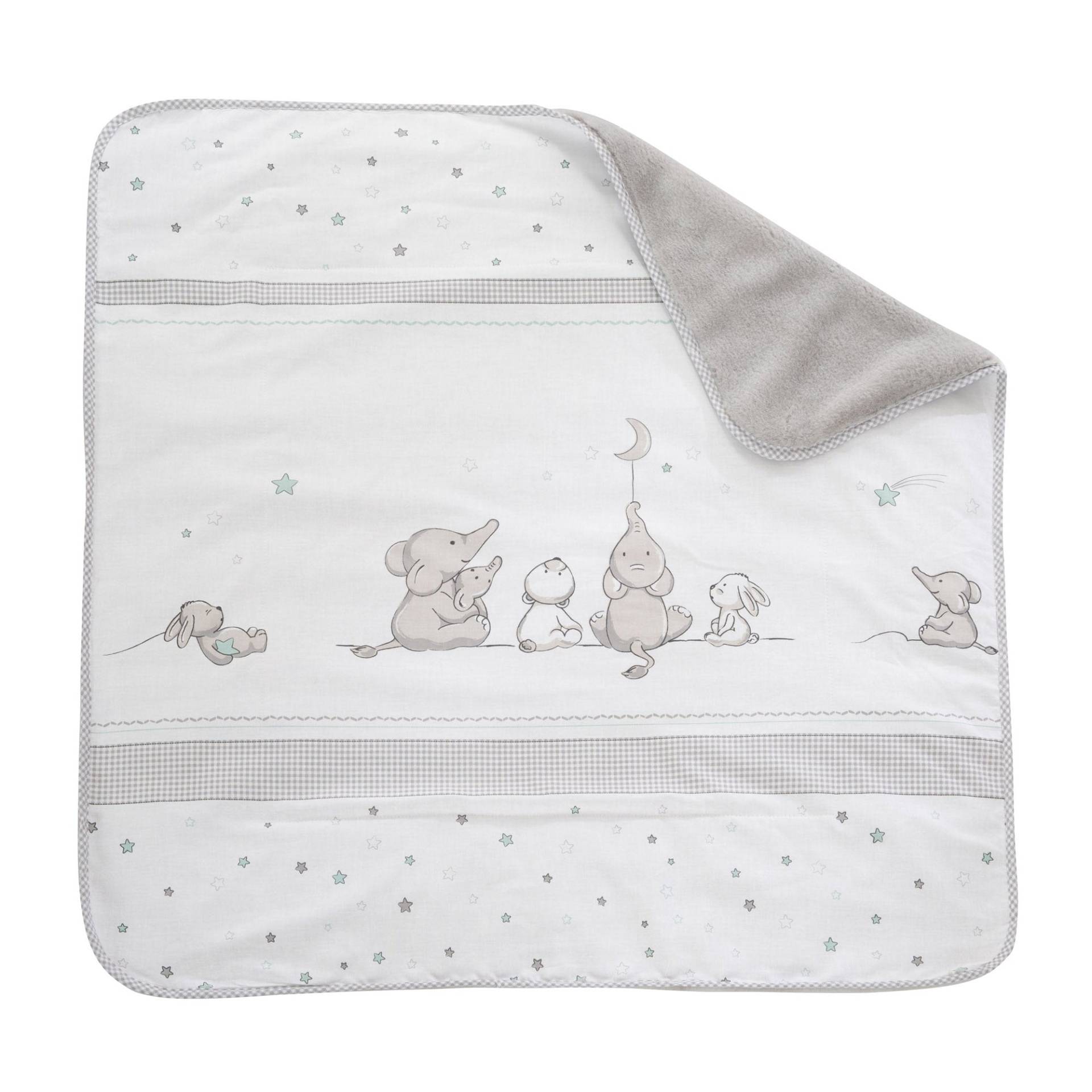 roba Kuscheldecke 'Sternenzauber' - Babydecke aus 100 % Baumwolle, Maße 80 x 80 cm